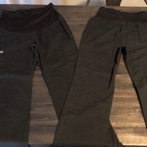 Maternity Scrub Pants Black Size Small Set of 2